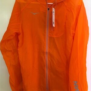 Hoka Vibrant Orange Skyflow Jacket